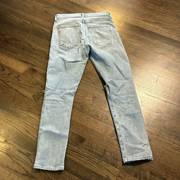 Agolde Toni Pristine Blue Mid Rise Straight Leg Jeans Women’s Size 26 - Picture 12 of 12